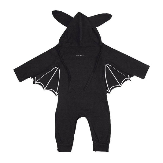 Frame House Baby's Long Sleeves Bat Hoodie Romper
