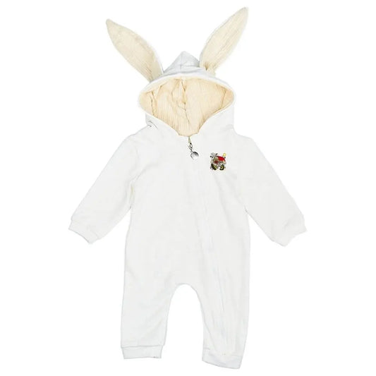Frame House Baby's Zipper Hooded Rompers
