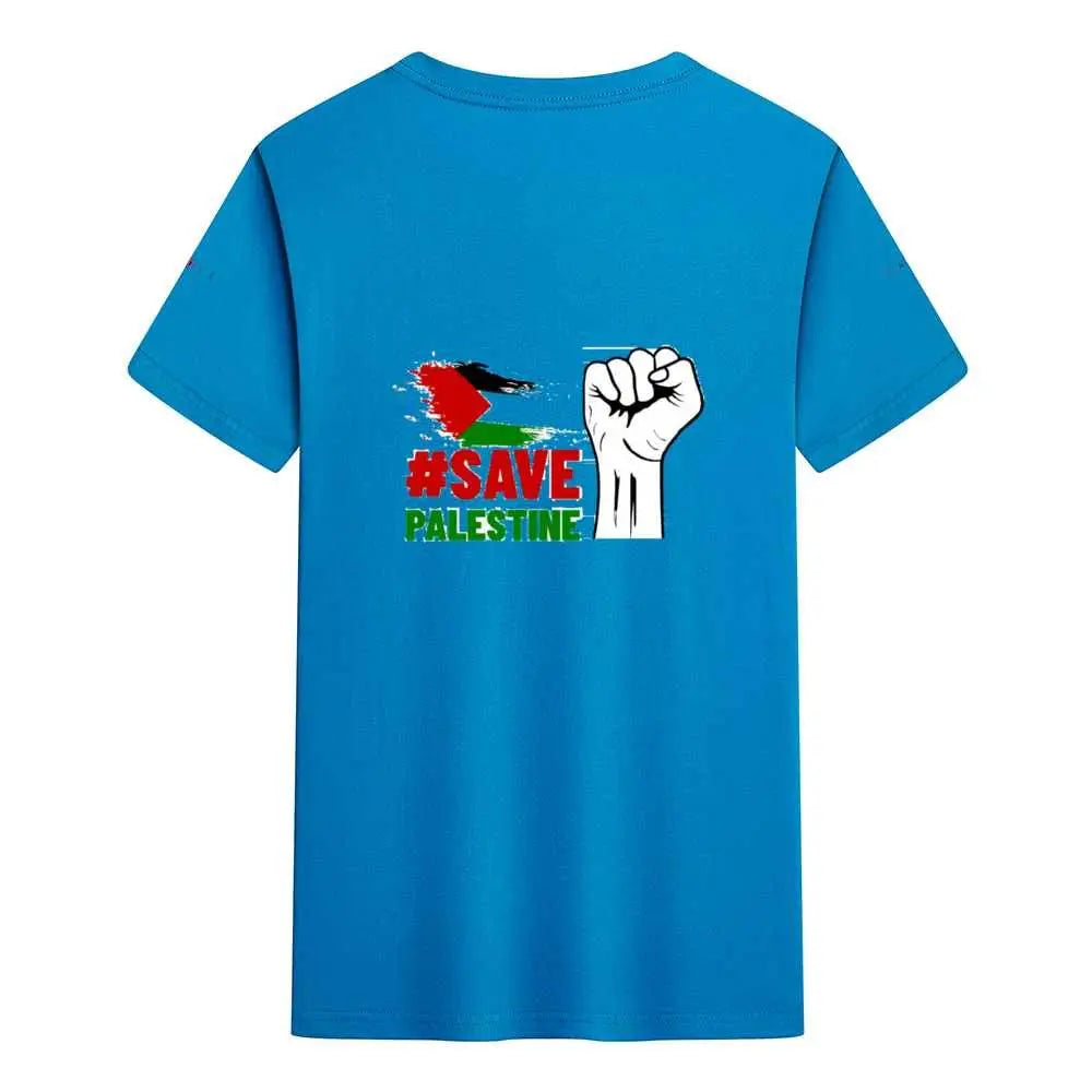 Get Support Round Neck Shirts Cotton T-shirt - IVORYNN
