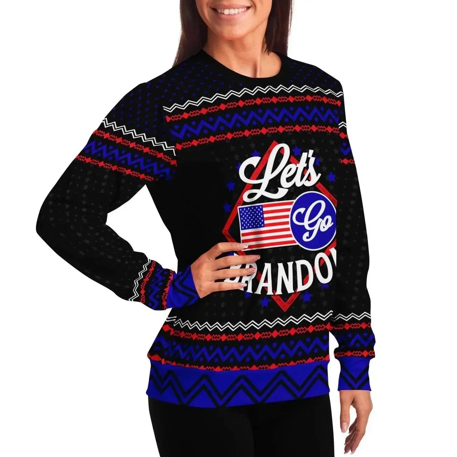 Let's Go Brandon women Sweater - IVORYNN