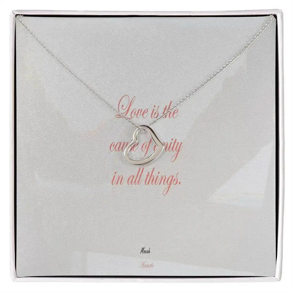 Love is an emotion Gold Heart Necklace - IVORYNN