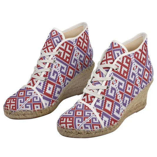 Luxury Decoration Heeled Espadrilles