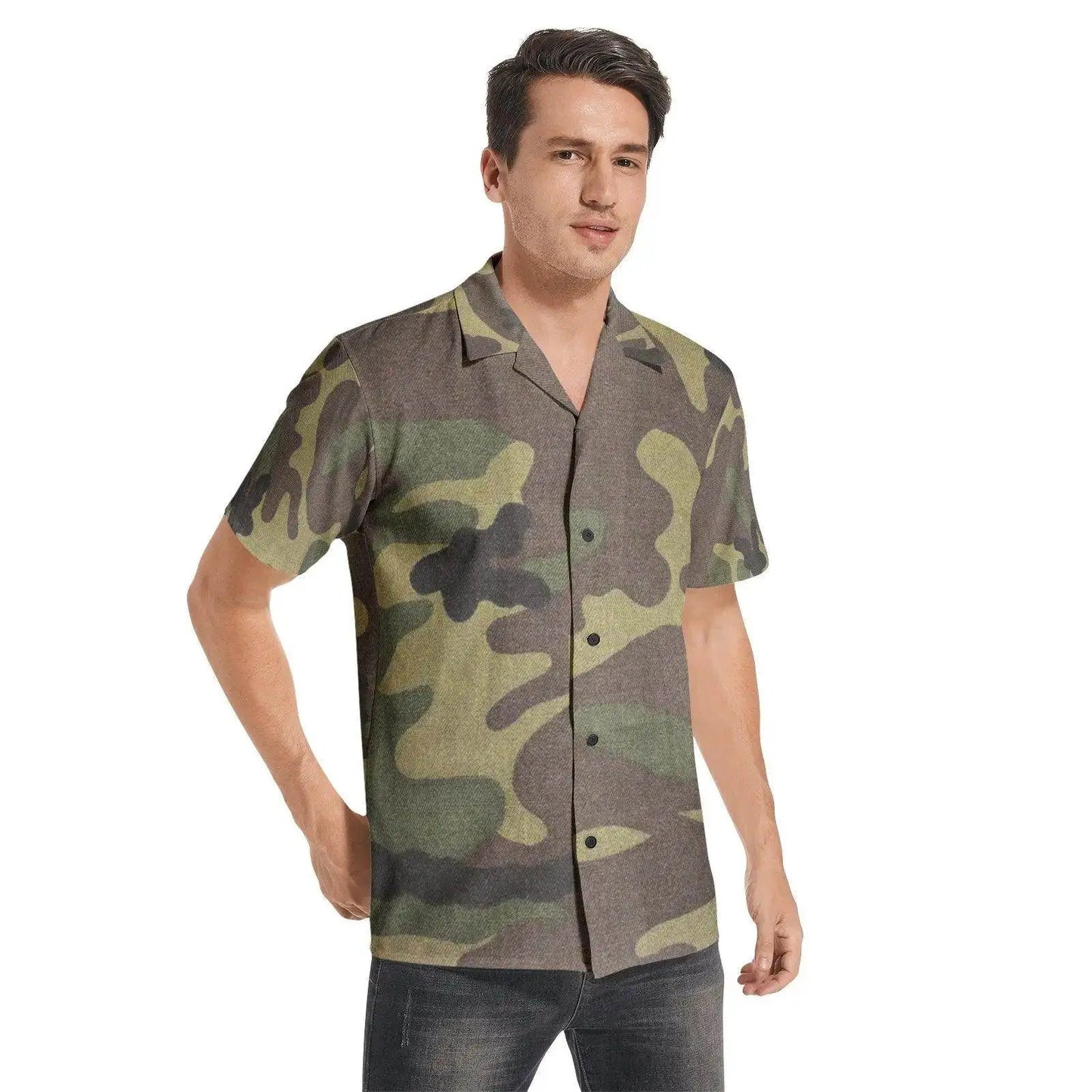 Luxury Short Sleeve Army Shirts - IVORYNN