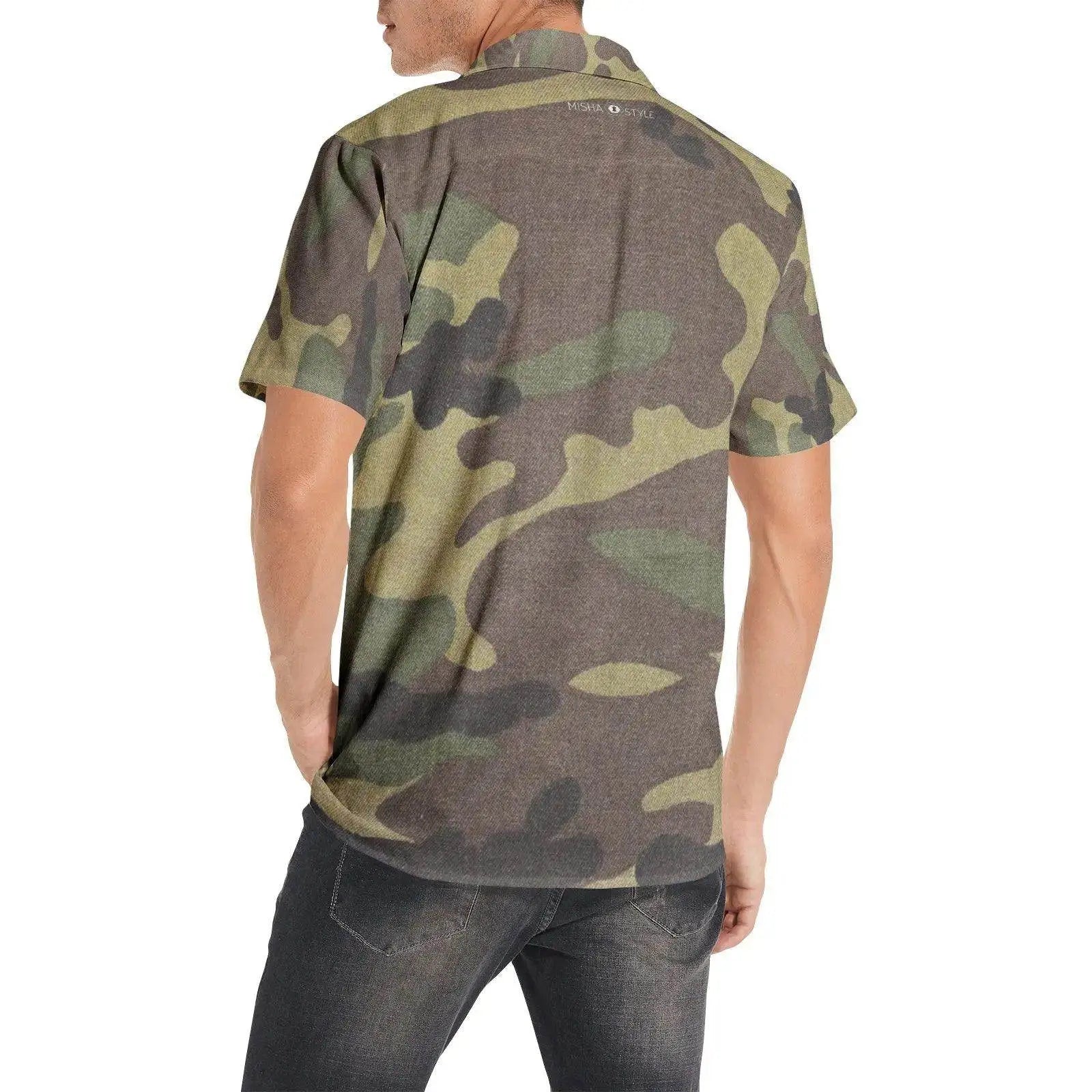Luxury Short Sleeve Army Shirts - IVORYNN