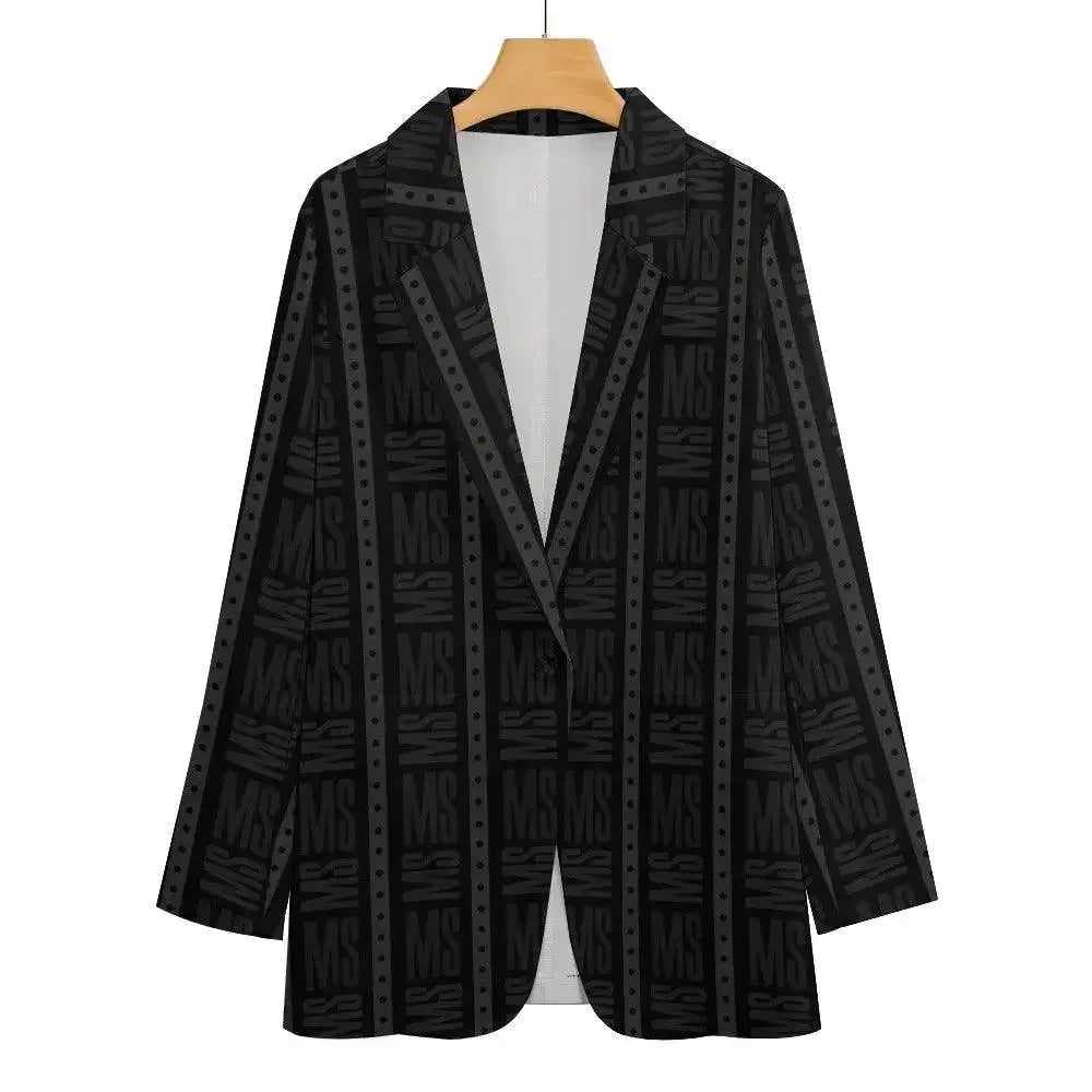 Luxury line Women's Stylish Black Blazer - IVORYNN