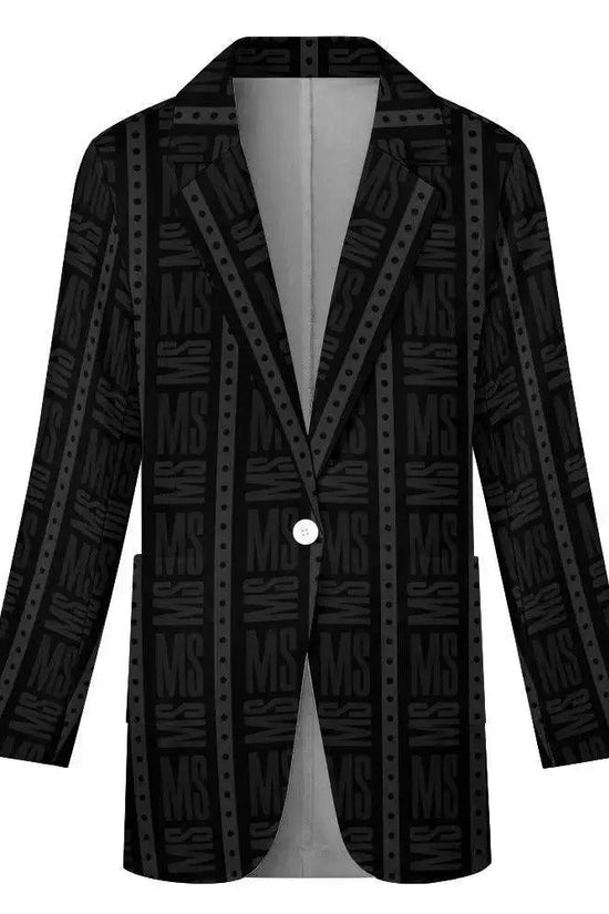 Luxury line Women's Stylish Black Blazer - IVORYNN