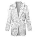 Luxury line Women's Stylish White Blazer - IVORYNN