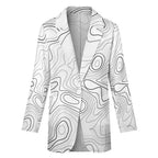 Luxury line Women's Stylish White Blazer - IVORYNN