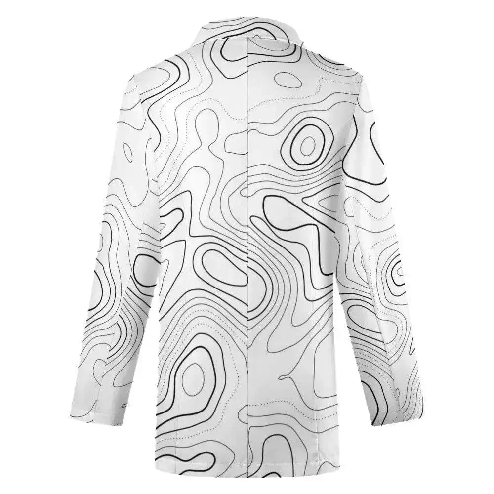 Luxury line Women's Stylish White Blazer - IVORYNN