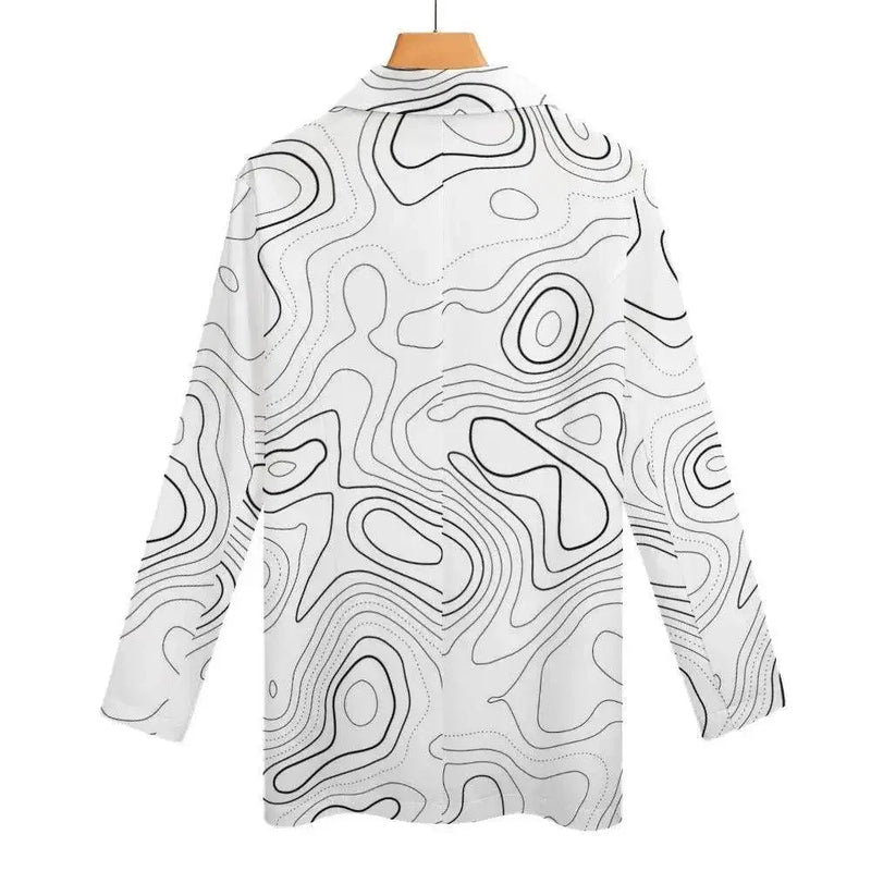 Luxury line Women's Stylish White Blazer - IVORYNN