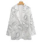 Luxury line Women's Stylish White Blazer - IVORYNN