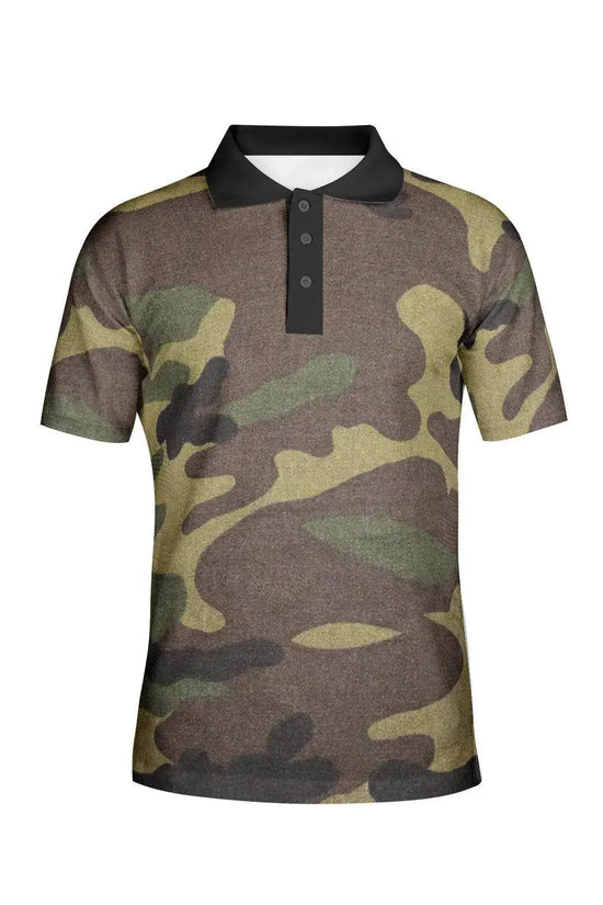 Men's Army Polo Shirts - IVORYNN