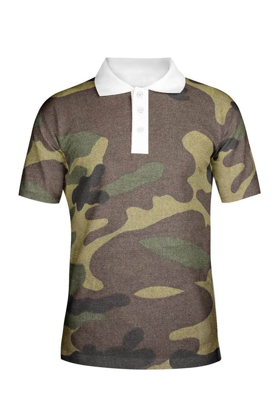 Men's Army Polo Shirts - IVORYNN