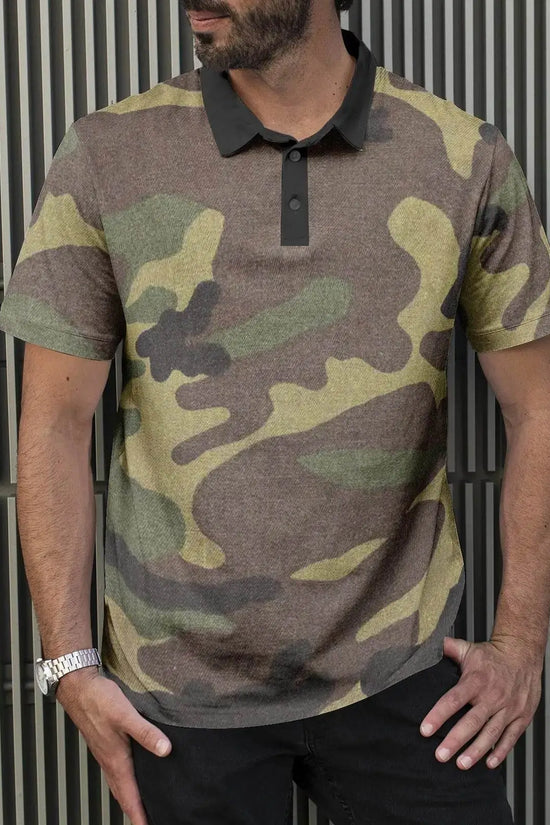 Men's Army Polo Shirts - IVORYNN