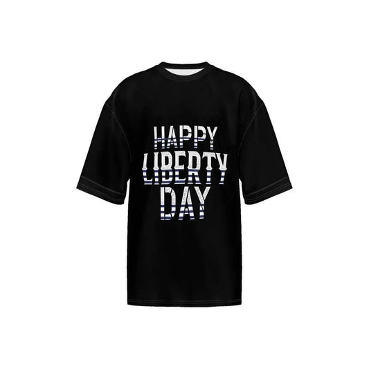 Men’s Oversized Short-Sleeve T-Shirt - Black - IVORYNN