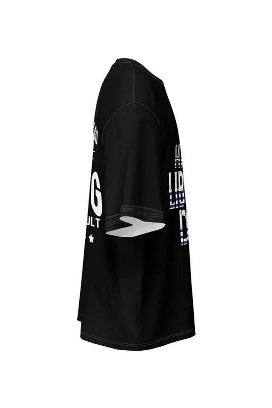 Men’s Oversized Short-Sleeve T-Shirt - Black - IVORYNN