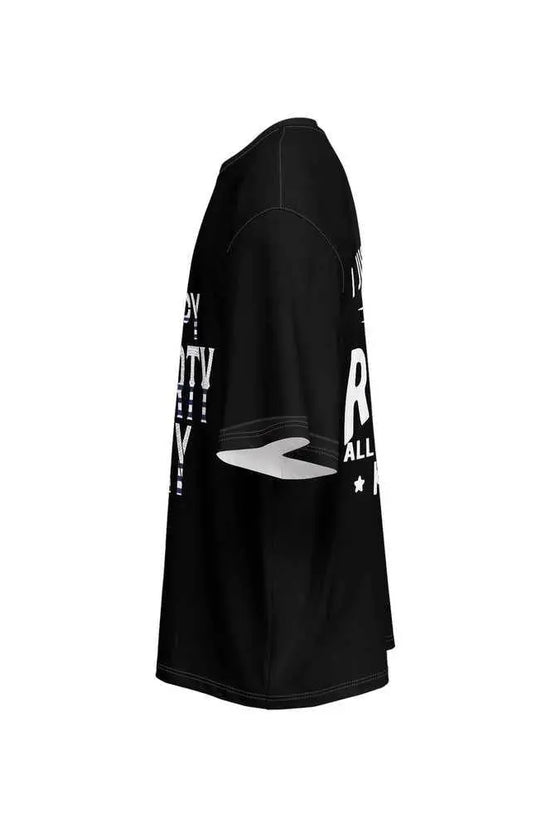 Men’s Oversized Short-Sleeve T-Shirt - Black - IVORYNN