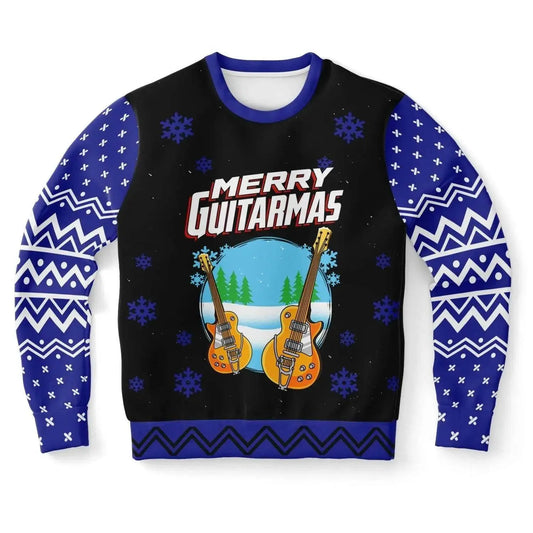 Merry Guitarmas Athletic Men Sweater