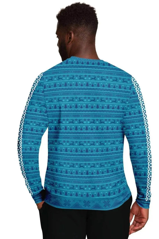 My Gnome Santa Christmas Men Sweater - Turquoise - IVORYNN