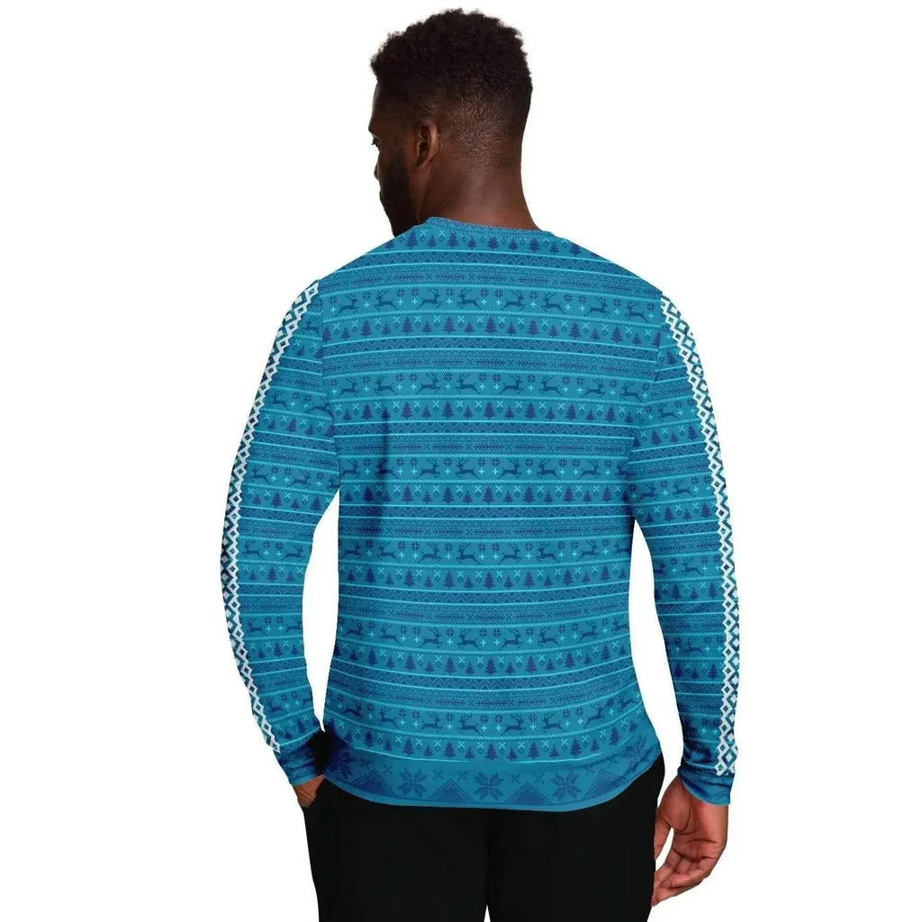 My Gnome Santa Christmas Men Sweater - Turquoise - IVORYNN
