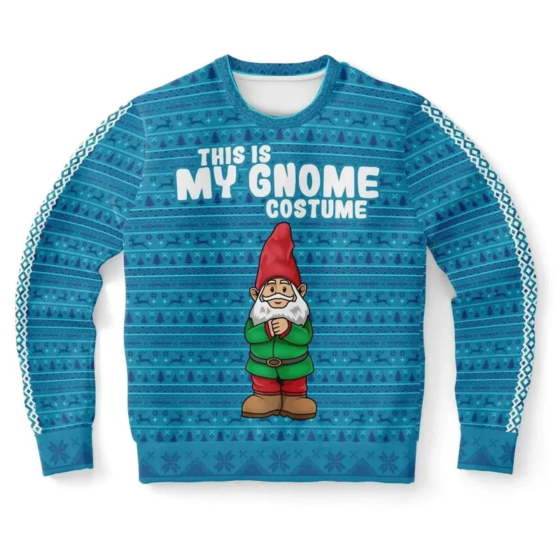 My Gnome Santa Christmas Men Sweater - Turquoise - IVORYNN