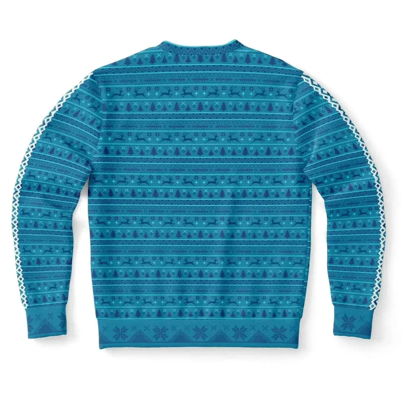 My Gnome Santa Christmas Men Sweater - Turquoise - IVORYNN