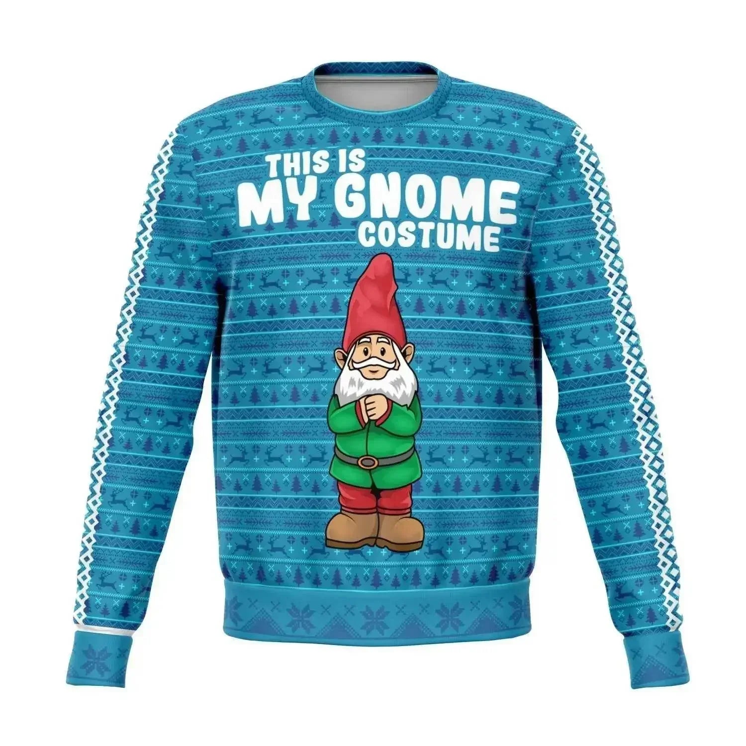 My Gnome Santa Christmas Men Sweater - Turquoise - IVORYNN