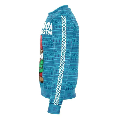 My Gnome Santa Christmas Men Sweater - Turquoise - IVORYNN