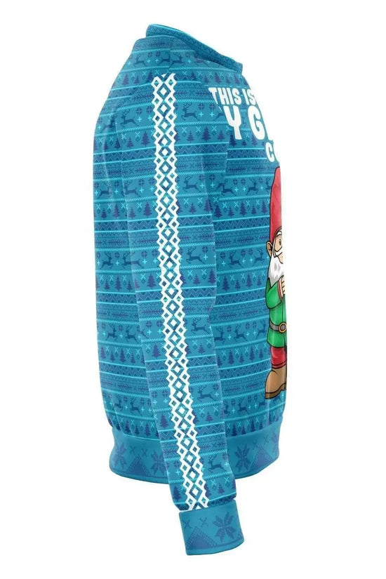 My Gnome Santa Christmas Men Sweater - Turquoise - IVORYNN
