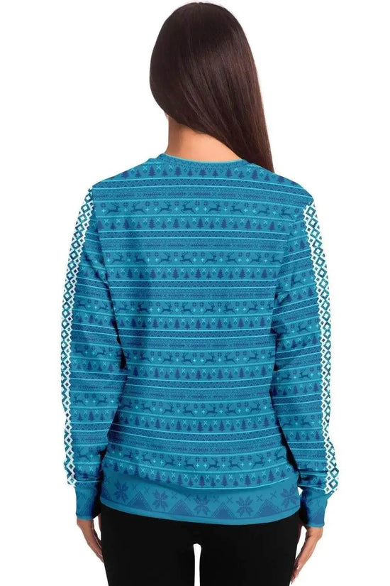 My Gnome Santa Christmas Women Sweater - Turquoise - IVORYNN