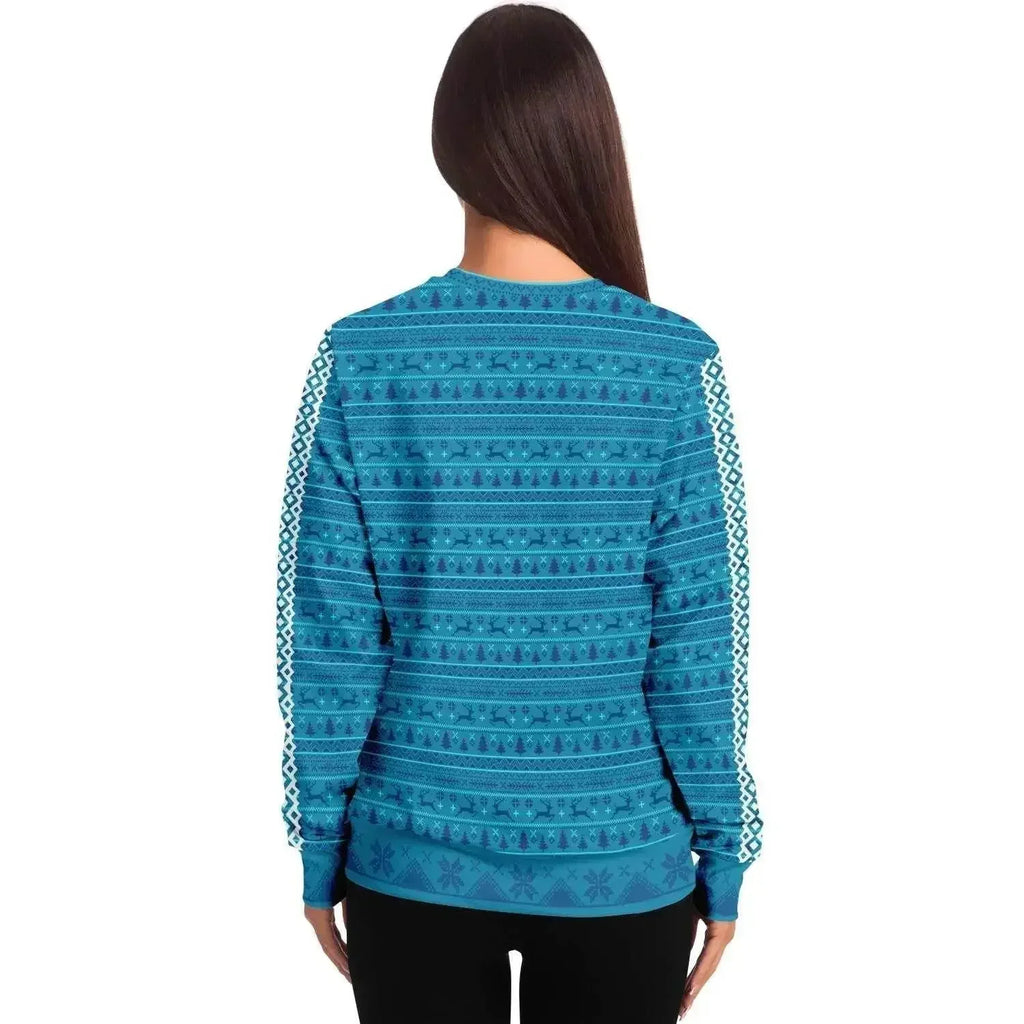 My Gnome Santa Christmas Women Sweater - Turquoise - IVORYNN