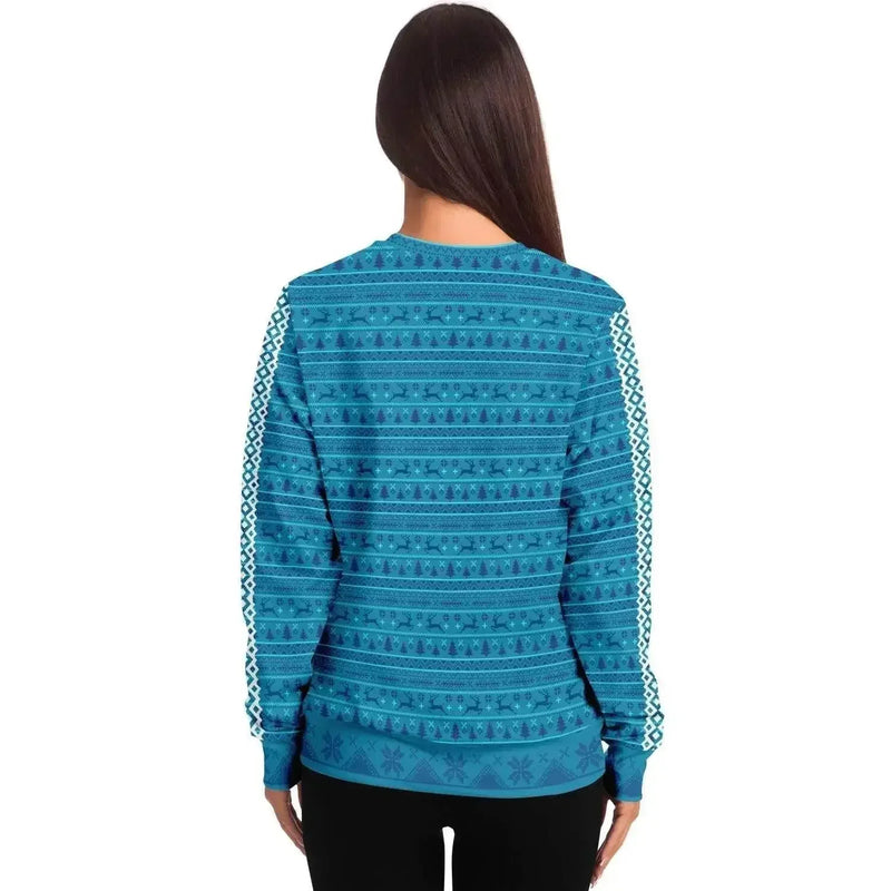 My Gnome Santa Christmas Women Sweater - Turquoise - IVORYNN