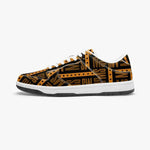 Orange Me Dunk Stylish Leather Sneakers - Men - IVORYNN