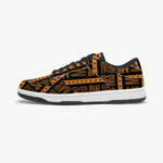 Orange Me Dunk Stylish Leather Sneakers - Men - IVORYNN