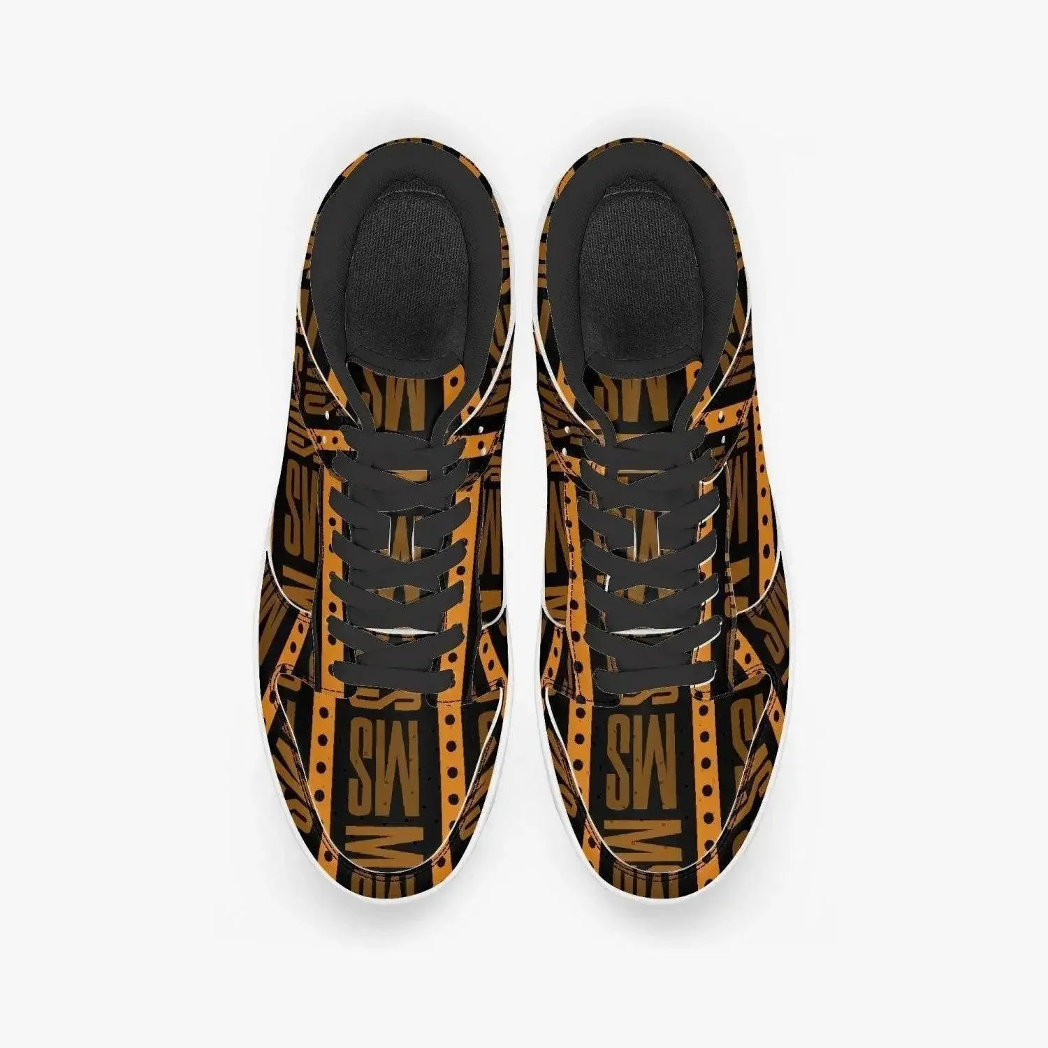 Orange Me Dunk Stylish Leather Sneakers - Women - IVORYNN