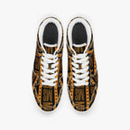 Orange Me Dunk Stylish Leather Sneakers - Women - IVORYNN