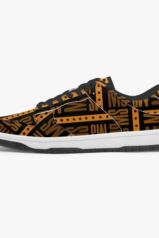 Orange Me Dunk Stylish Leather Sneakers - Women - IVORYNN