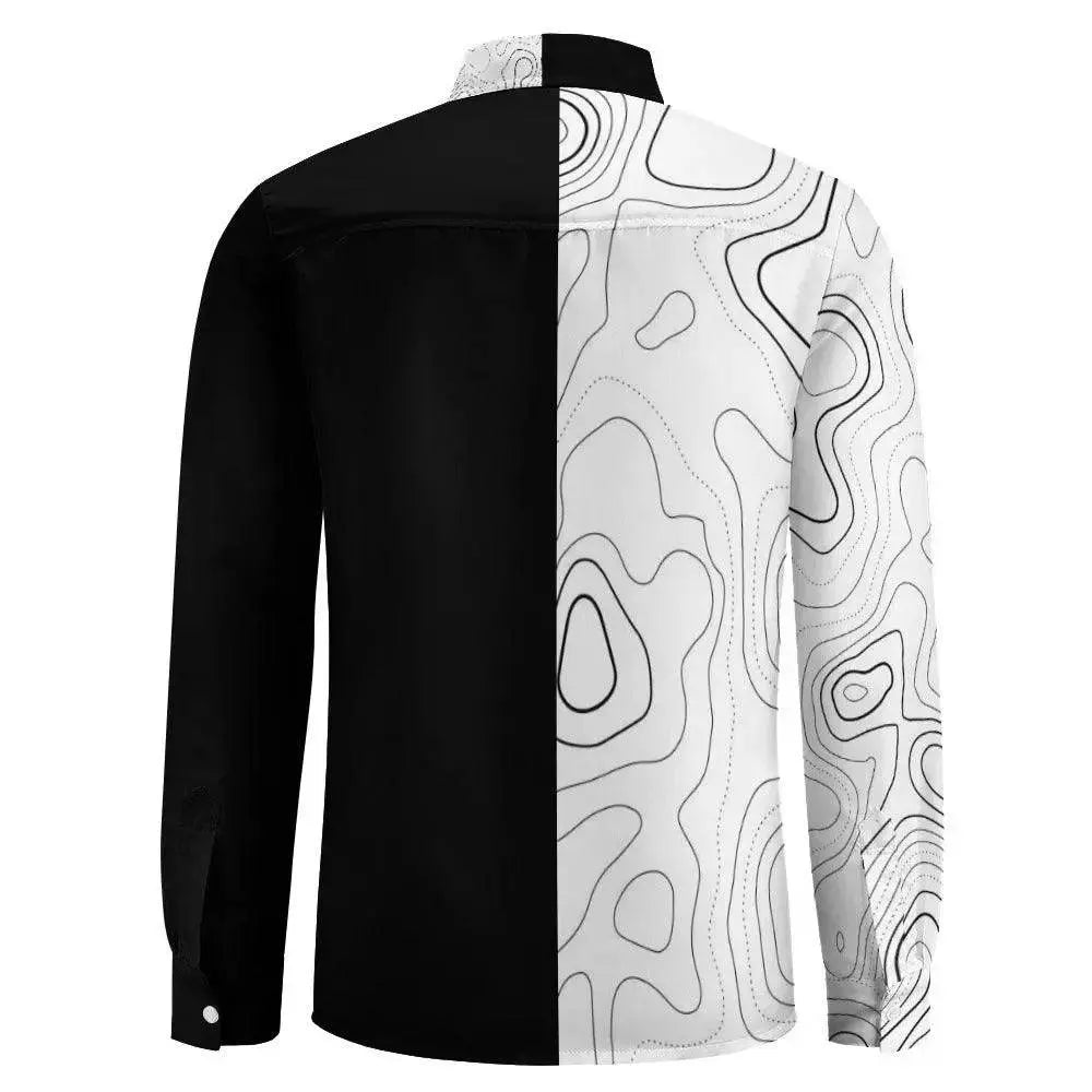 Peach Velvet Casual One Pocket Long Sleeve Shirt - IVORYNN
