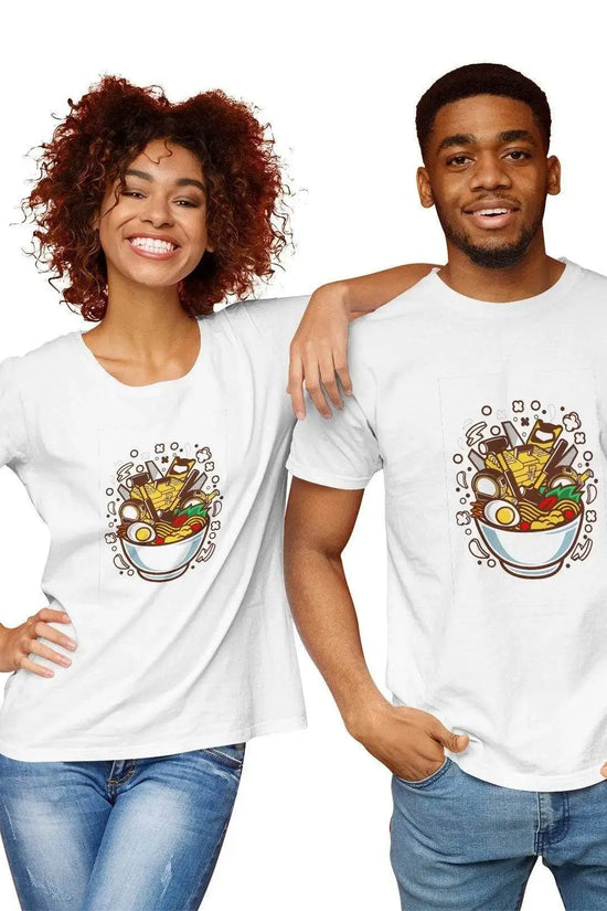 Ramen Couple's Pima Cotton T-shirt - IVORYNN