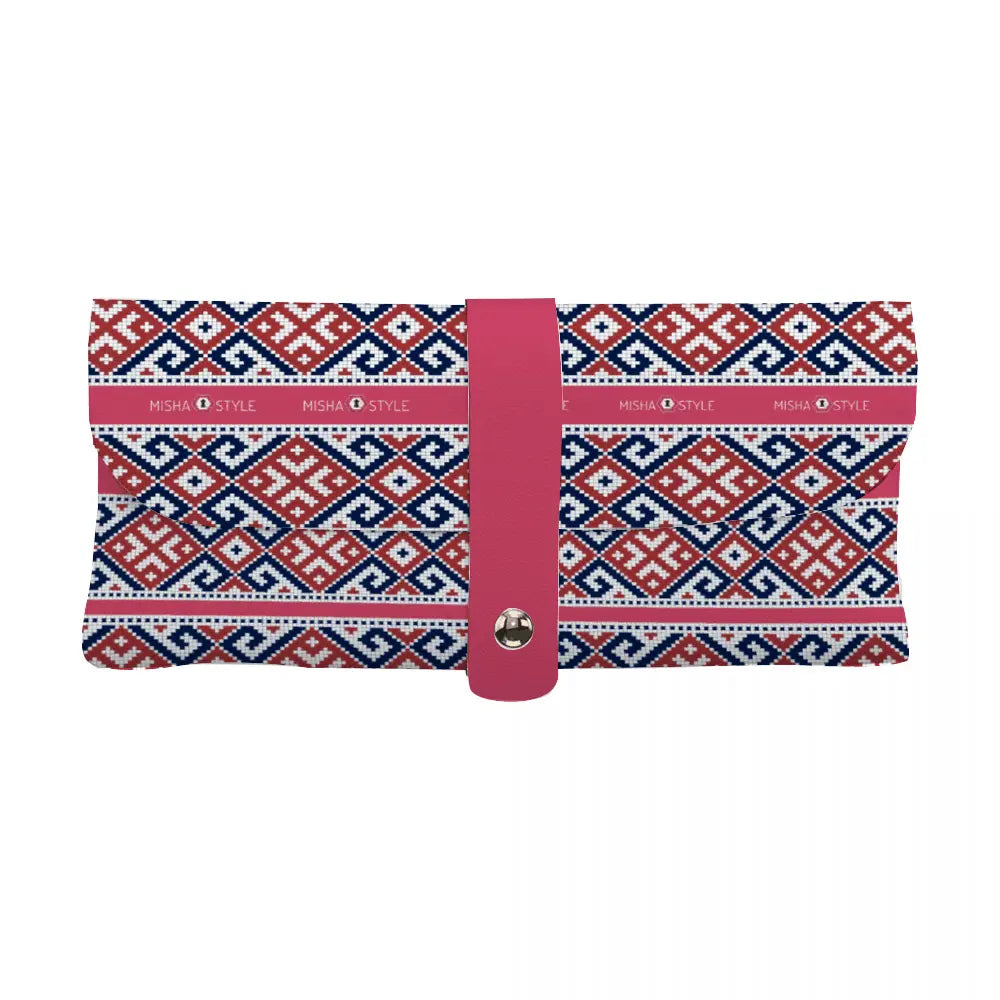 Rose Decoration Anti-Scratch Leather Portable Eyewear Case - IVORYNN