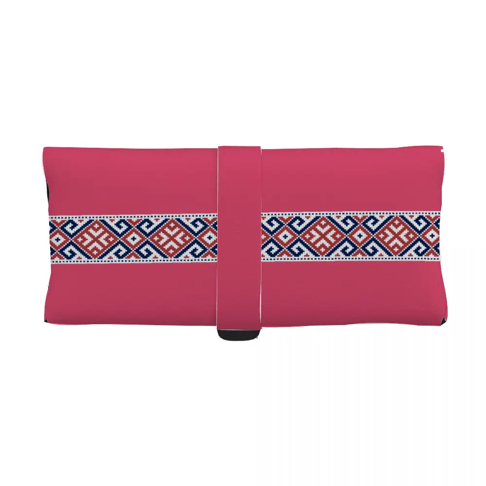 Rose Decoration Anti-Scratch Leather Portable Eyewear Case - IVORYNN