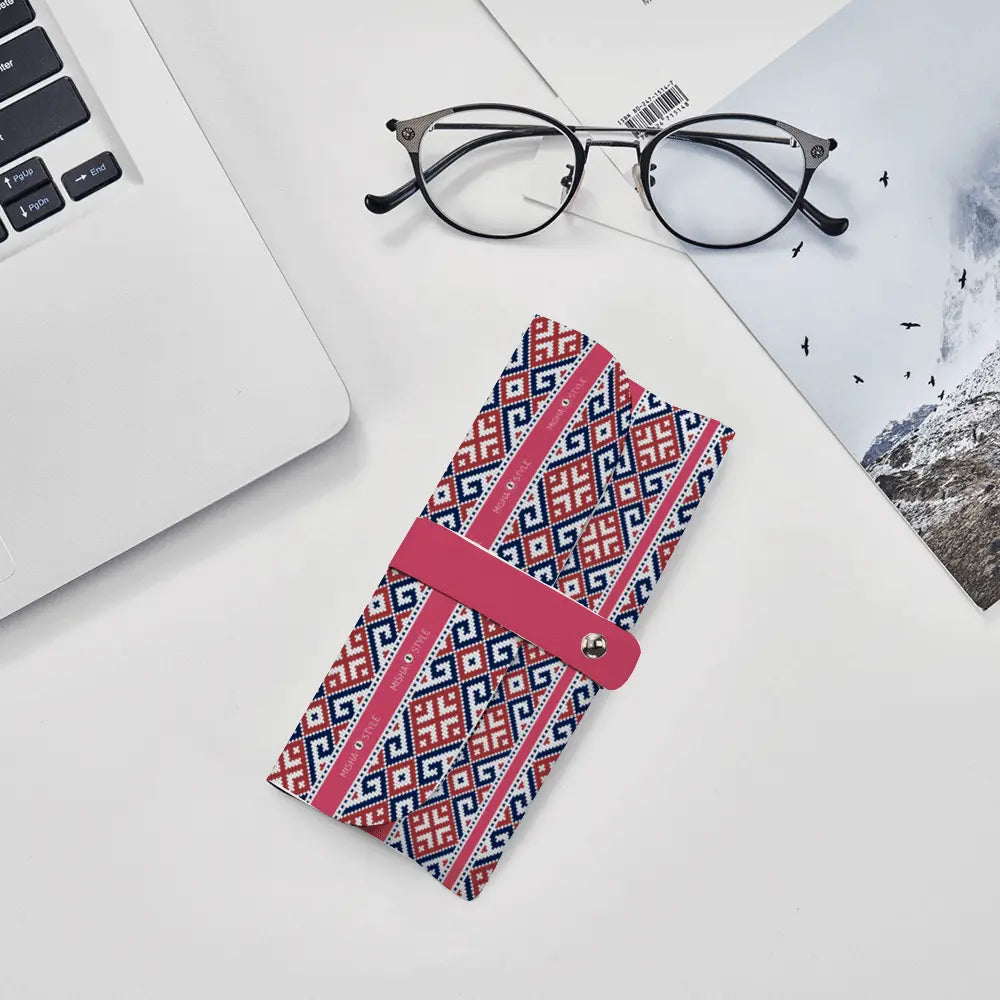 Rose Decoration Anti-Scratch Leather Portable Eyewear Case - IVORYNN