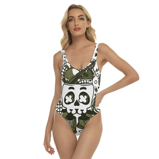 Skeleton Mood Women's One-piece Swimsuit
