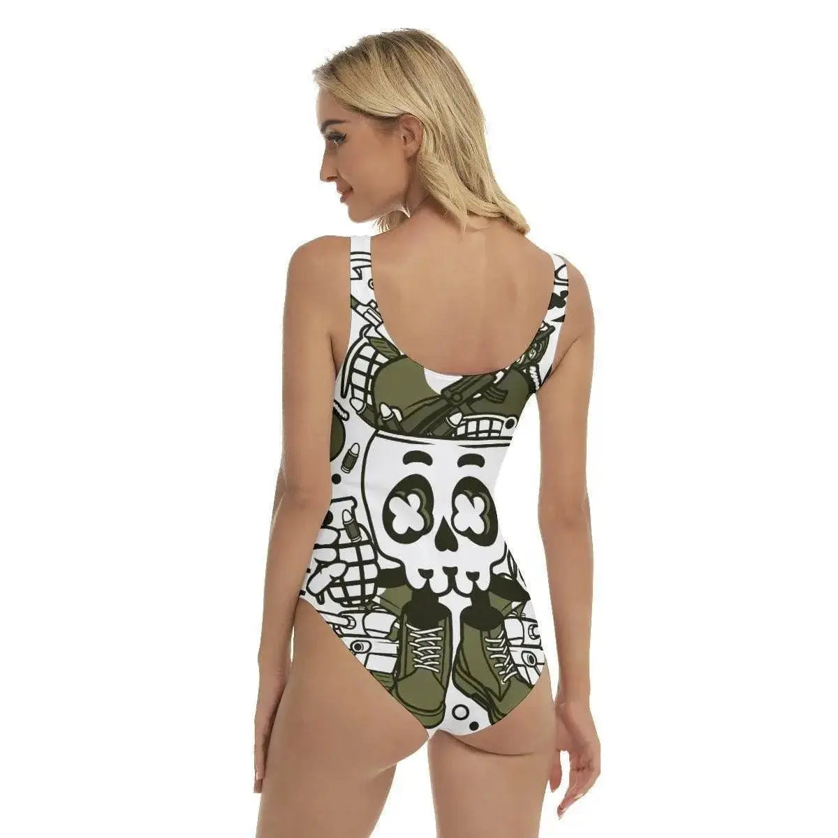 Skeleton Mood Women's One-piece Swimsuit - IVORYNN