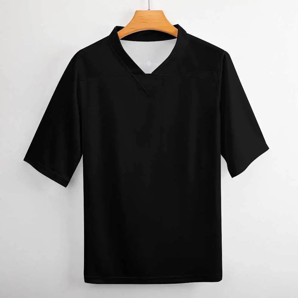 Soccer Rugby Sports Jersey - Black - IVORYNN