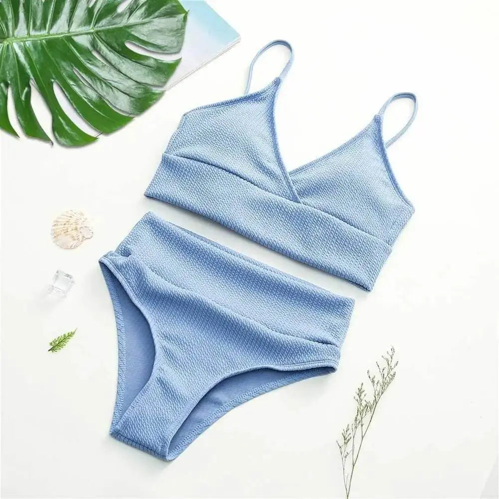 V-neck Sexy Strappy Swimsuit - IVORYNN