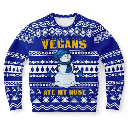 Vegans ate my Nose Athletic Men Sweater - IVORYNN