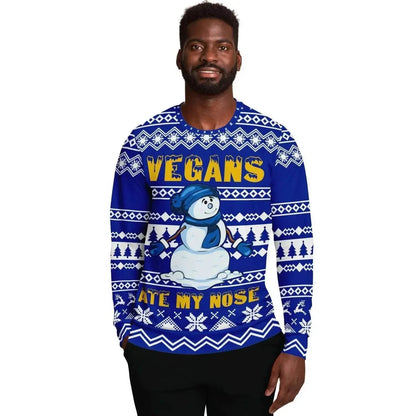 Vegans ate my Nose Athletic Men Sweater - IVORYNN