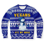 Vintage Fashionable Christmas Men Sweater - Navy - IVORYNN
