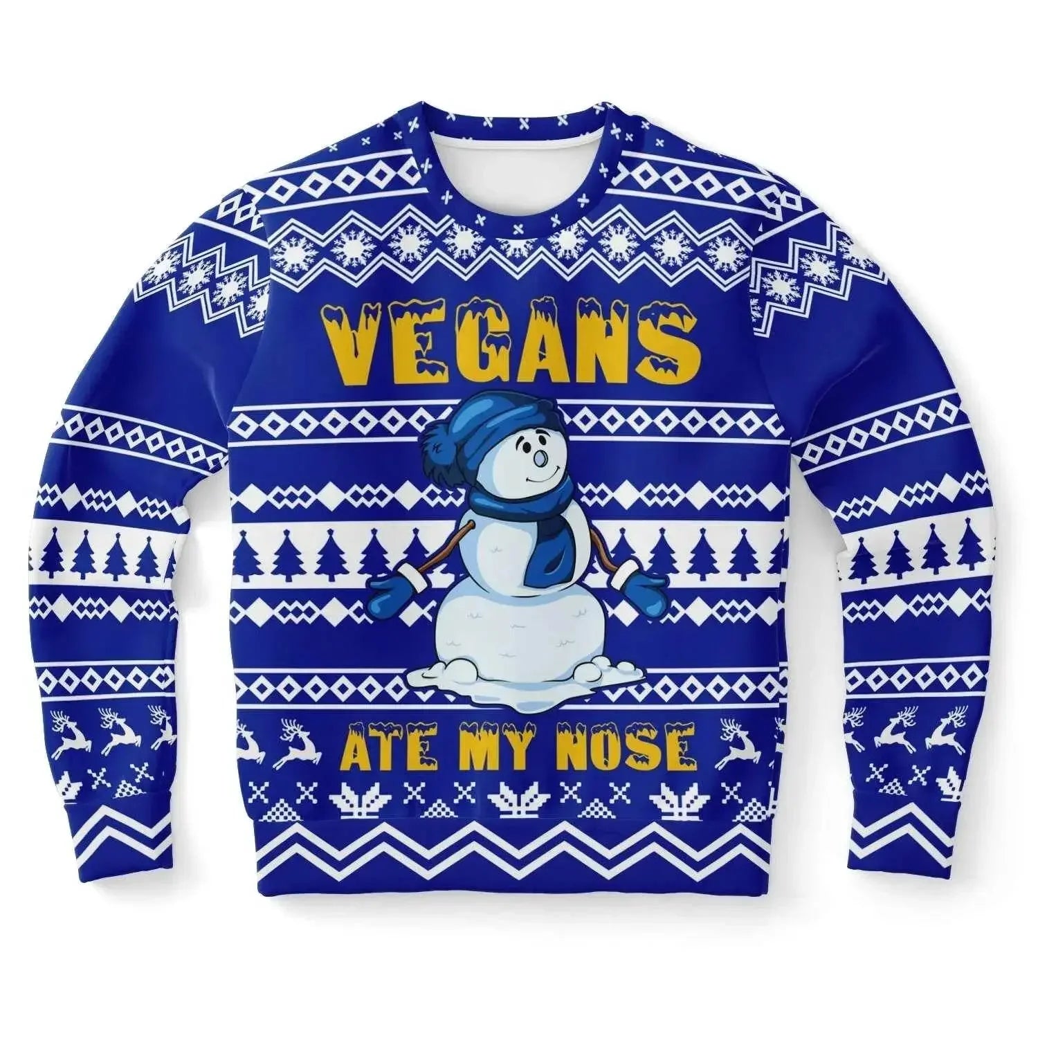 Vintage Fashionable Christmas Men Sweater - Navy - IVORYNN